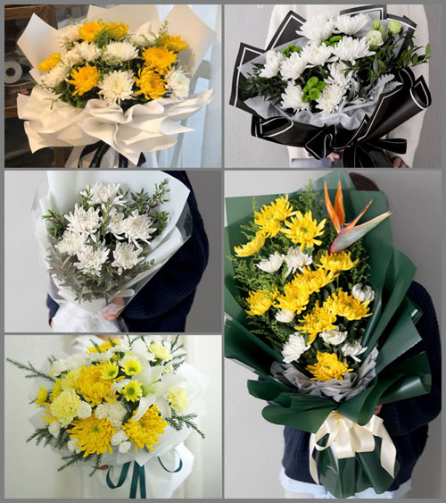 贵州遵义汇川区泗渡镇布政村白事花束代送